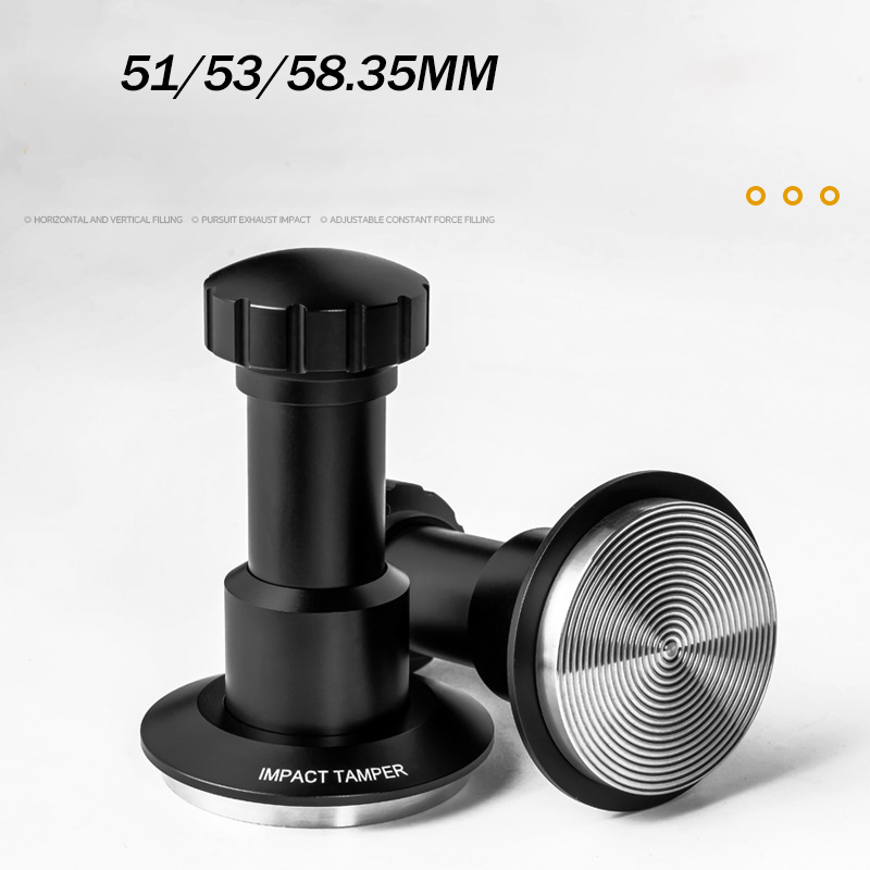 Espresso Tamper Set - 51/53/58mm Coffee Impact Tamper Stainless Steel