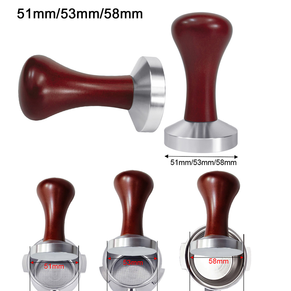 Espresso Tamper Set - 51mm 53mm 58mm Espresso Tamper Coffee