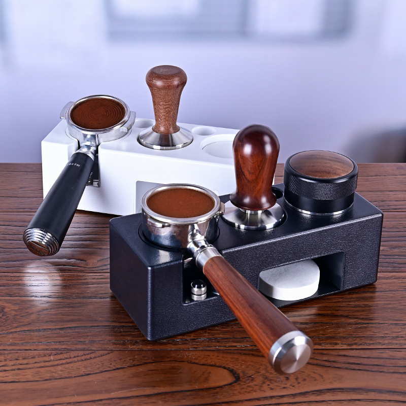 Espresso Tamper Set - Barista Tool Espresso Tamper Holder Black