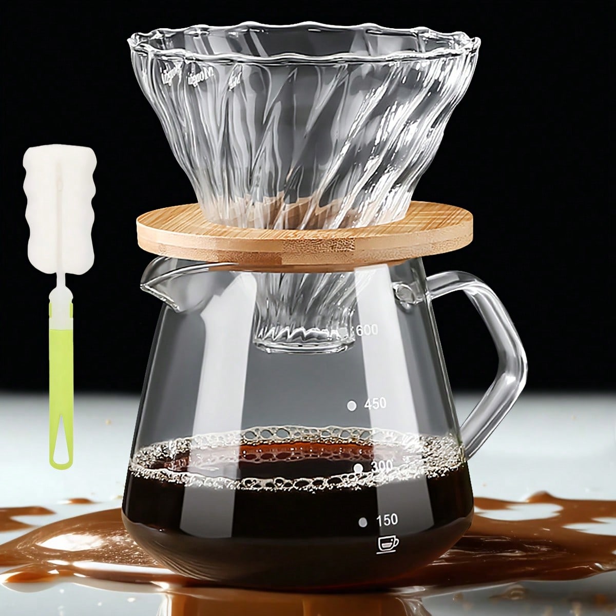 Coffee Equipment Pour Over - Pour Over Coffee Maker Set, Borosilicate