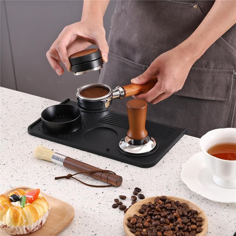 B17B Espresso Tamping Mat And  - Espresso Tamper Set 评论和价格