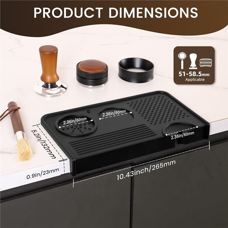 B17B Espresso Tamping Mat And  - Espresso Tamper Set 评论和价格