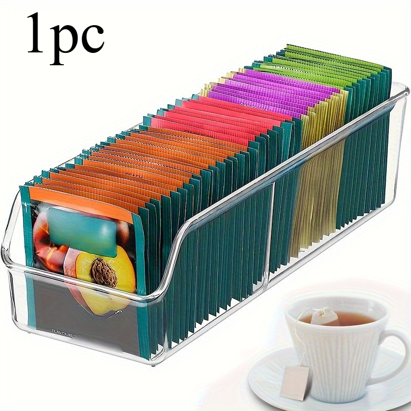 1pc Clear Tea Bag Organizer Bo - Coffee Equipment Organizer 评论和价格