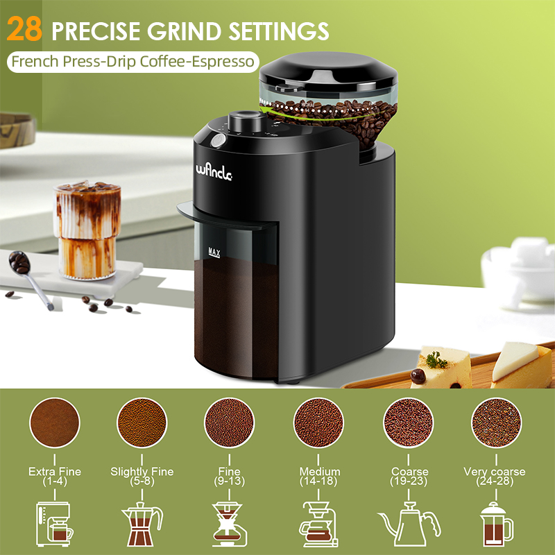 Wancle Electric Burr Coffee Gr - Coffee Grinder Burr Flat 评论和价格
