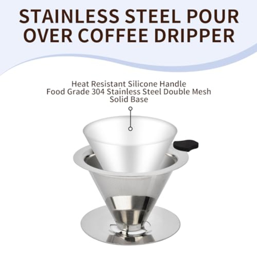 Stainless Steel Pour Over Coff - Coffee Equipment Pour Over 评论和价格