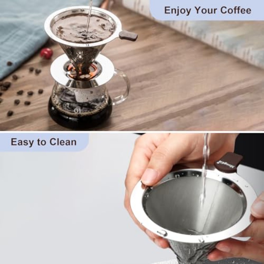 Stainless Steel Pour Over Coff - Coffee Equipment Pour Over 评论和价格