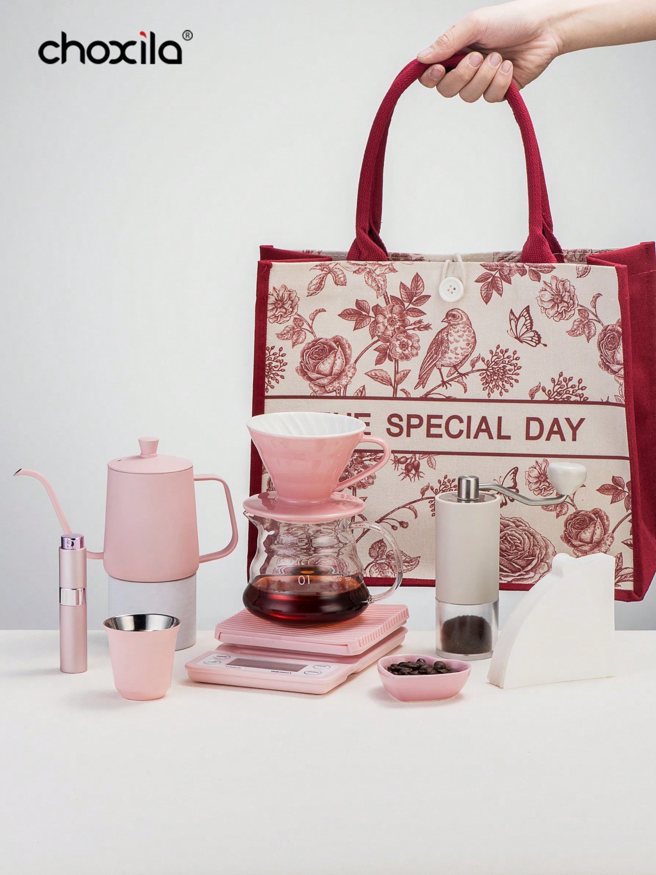 1 set Pink Pour Over Coffee Se - Coffee Equipment Pour Over 评论和价格