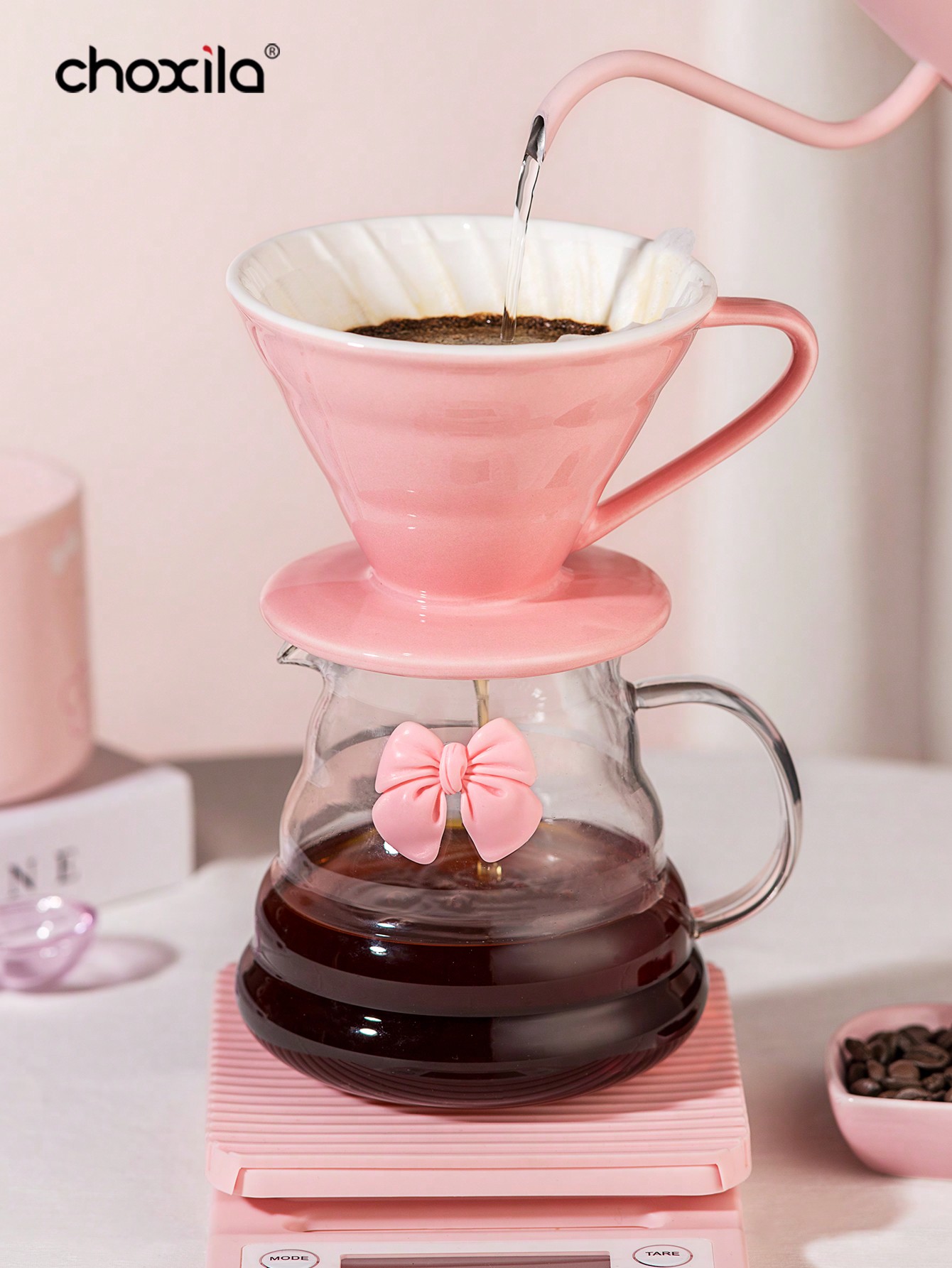 1 set Pink Pour Over Coffee Se - Coffee Equipment Pour Over 评论和价格