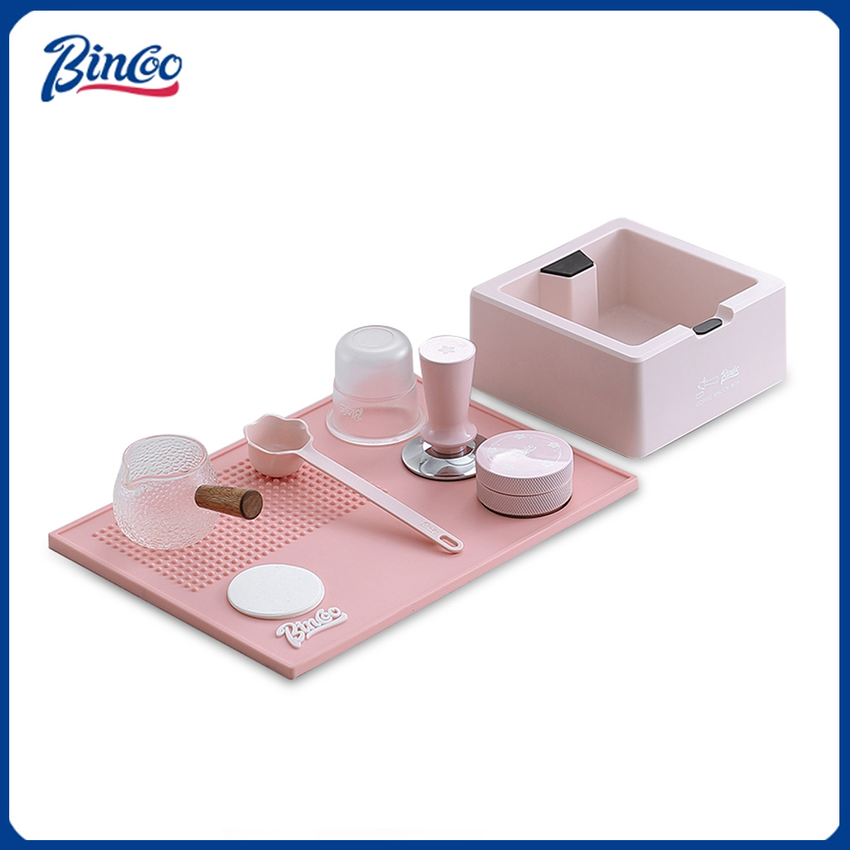 Bincoo Pink Espresso 51mm-58mm - Espresso Tamper Set 评论和价格